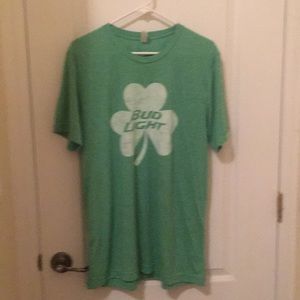 Bud light shamrock tee